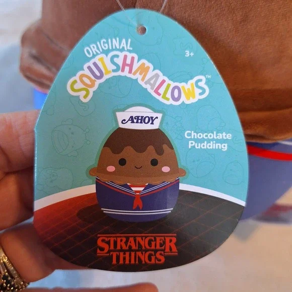 Squishmallows 10" Stranger Things Ahoy Chocolate Pudding Netflix Series - Picture 9 of 10